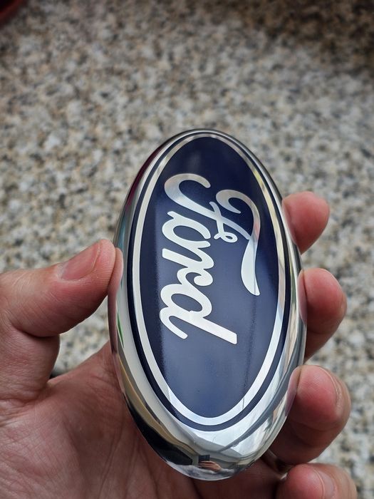 Sigla / Emblema metalica Ford 14,5 x 5,8 cm (Focus, mondeo, kuga etc)