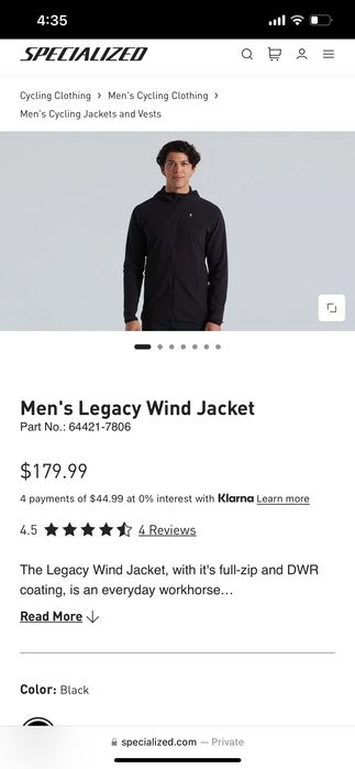 Specialized Мъжко Яке за Колоездене - Ново