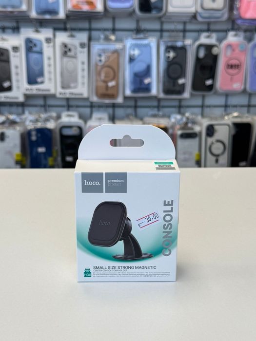 Suport Auto Hoco H30, Magnetic, montaj Bord, MiniSize, Black