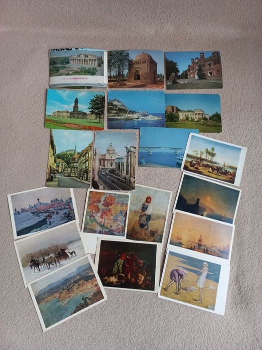 Открытки, закладки для книг.