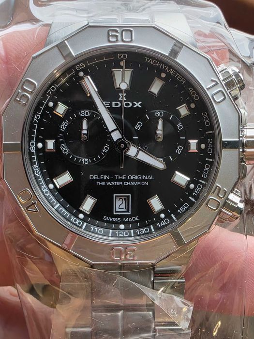 Мъжки швейцарски часовник Edox Delfin 10113 3M NIN