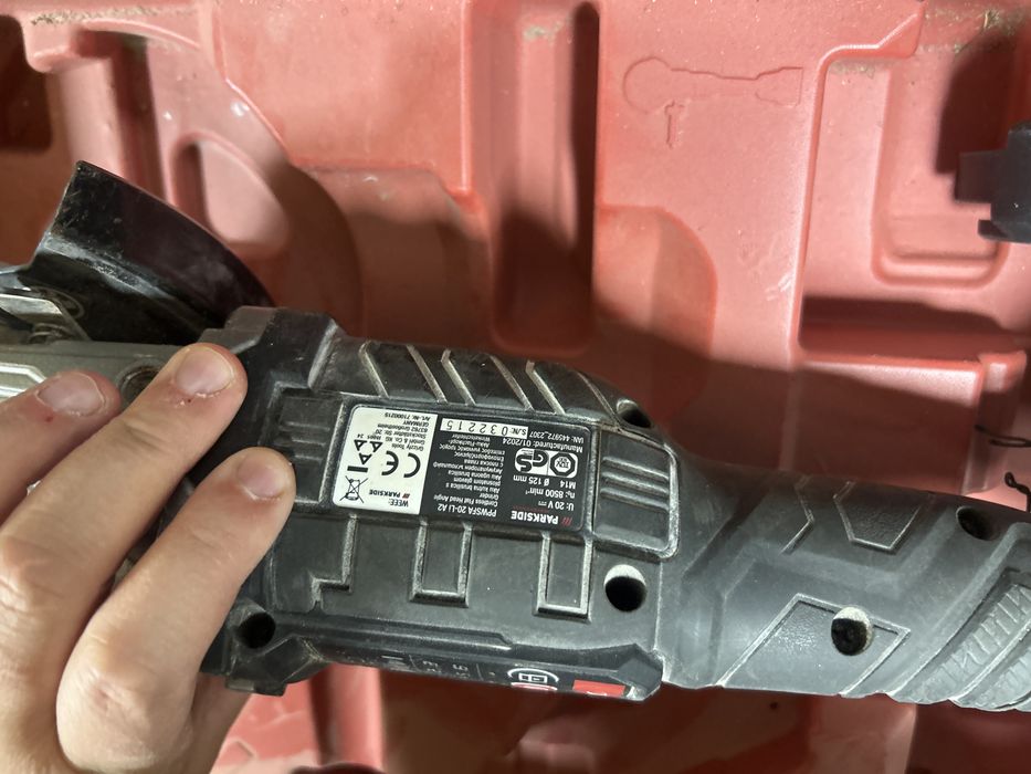 Акумулаторен ъглошлайф  parkside