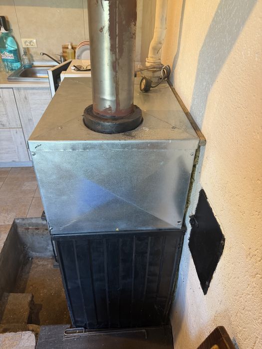 Vand cazan pe lemne cu boiler