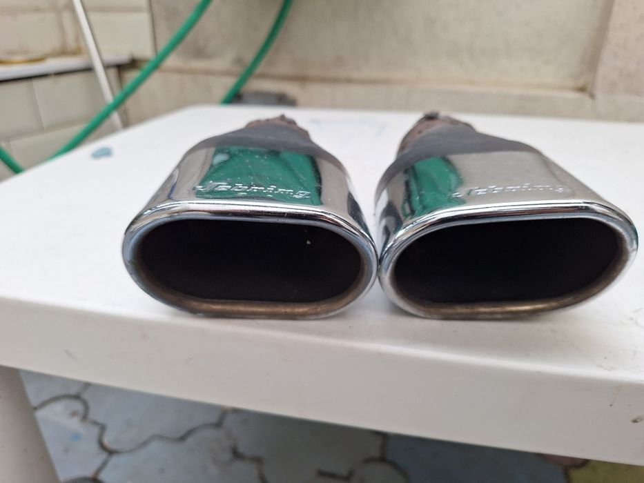Terminații / capete eșapament SEBRING ovale cromate, pereche