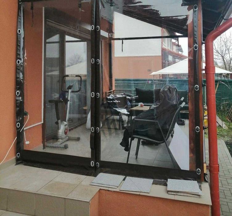 Prelata pentru Terasa Cristal Impermebila si Transparenta prot UV!