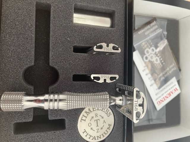 Aparat ras classic Timeless Titanium 0.68 - Polished Masterkit