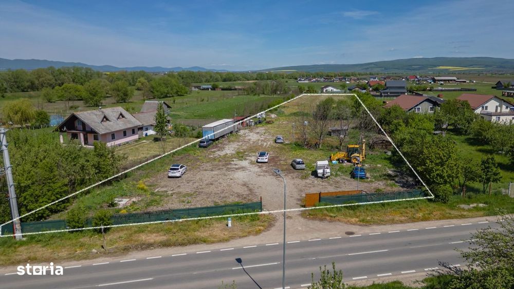 Teren intravilan Bod | Front 46 m la Asfalt | Utilități pe/lângă Teren