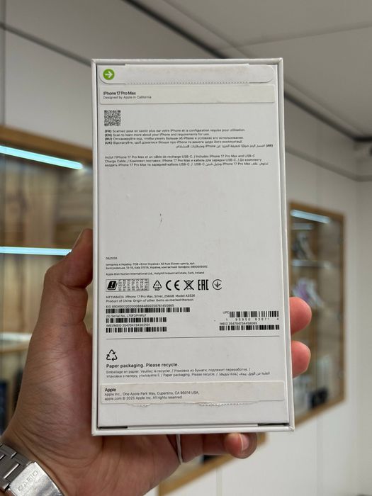 iPhone 17 Pro Max 256 gb  New Nanosim+Esim