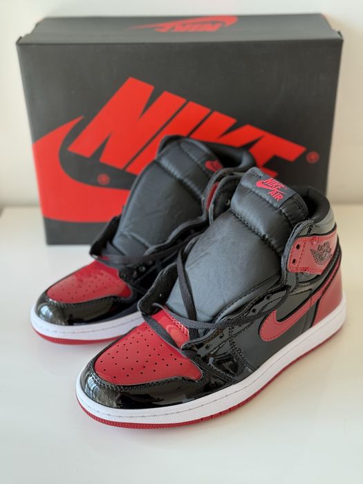 Air Jordan 1 Retro High Patent Bred  Full Box 35-45