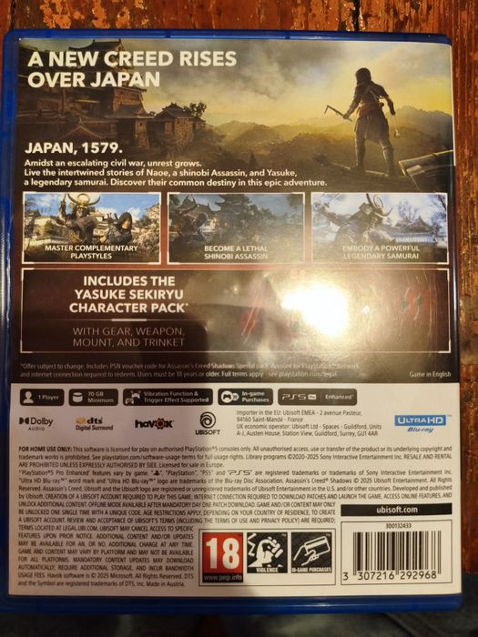 Assassin's Creed Shadows PS5