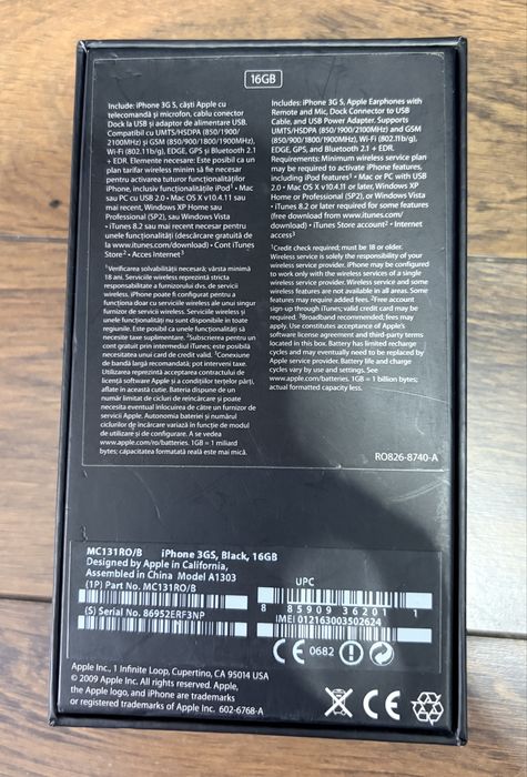 Cutie originala de iPhone 3GS pt colectie
