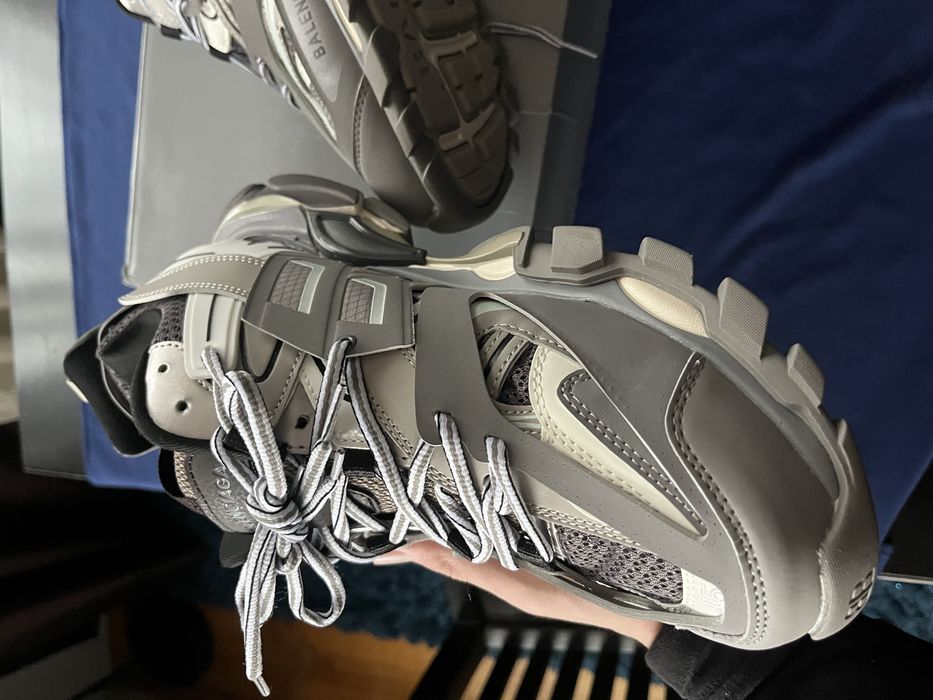 Pantofi Balenciaga Track Gri/Alb Bǎrbati premium