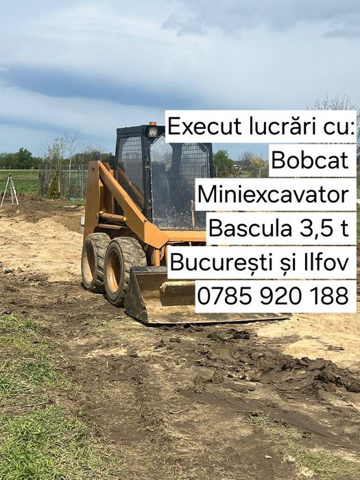 Execut lucrări cu utilaje Miniexcavator, bobcat etc.