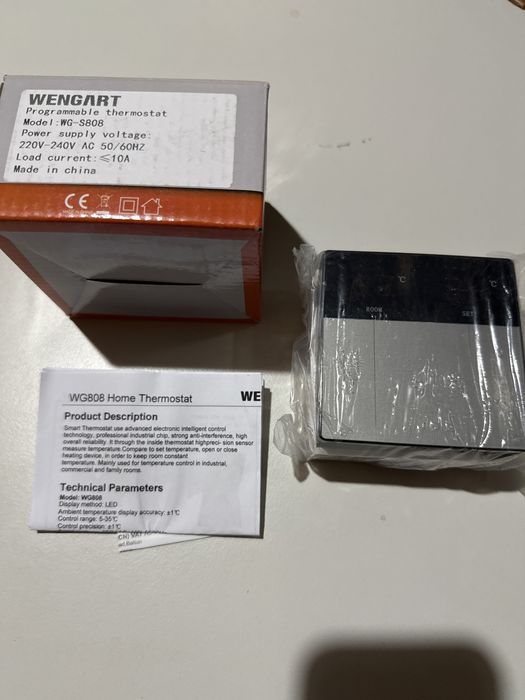 Termostat WiFi centrala,incalzire,2.4GHz Wi-Fi Alexa Echo/Google Home