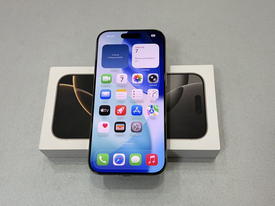 Iphone 16 Pro, 256 gb, Natural Titanium, la cutie