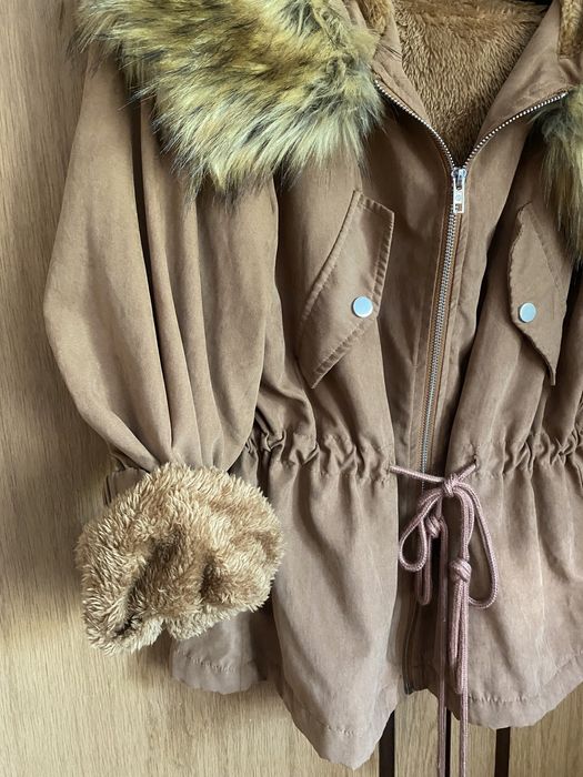 Кафяво яке тип парка