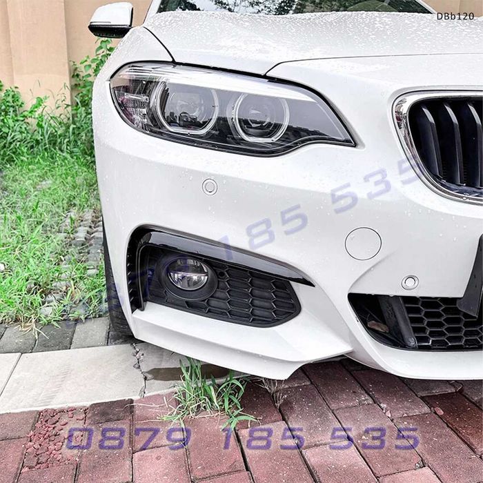 Предни странични сплитери Канарди за броня за BMW 2 F22 F23 M Sport 2014-2019, черен гланц -DBb120 тунинг добавки предна броня бмв ф22