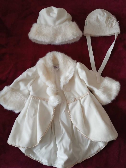 Set haine de botez fetiță, mărime 3-6 luni, ca nou!