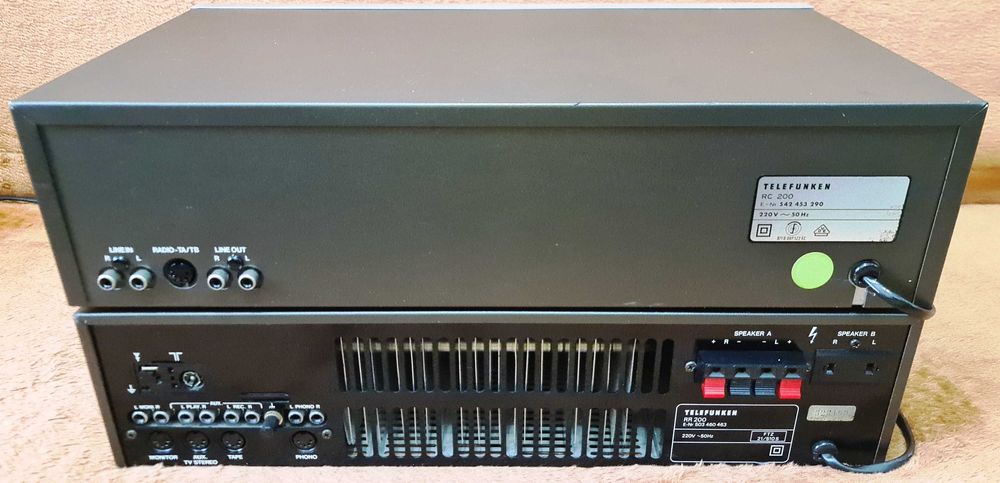 Telefunken RR200 amplituner si RC200 deck