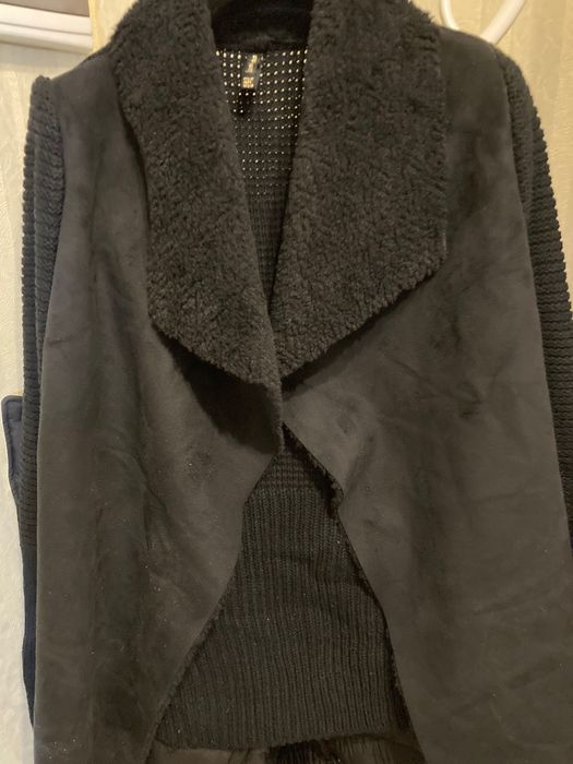 Кофта замша с мехом