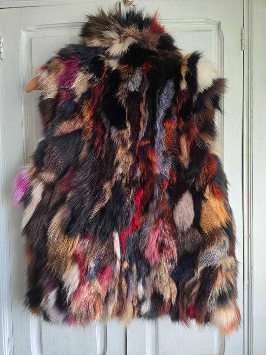 Vestă din Blană de Vulpe Marimea M