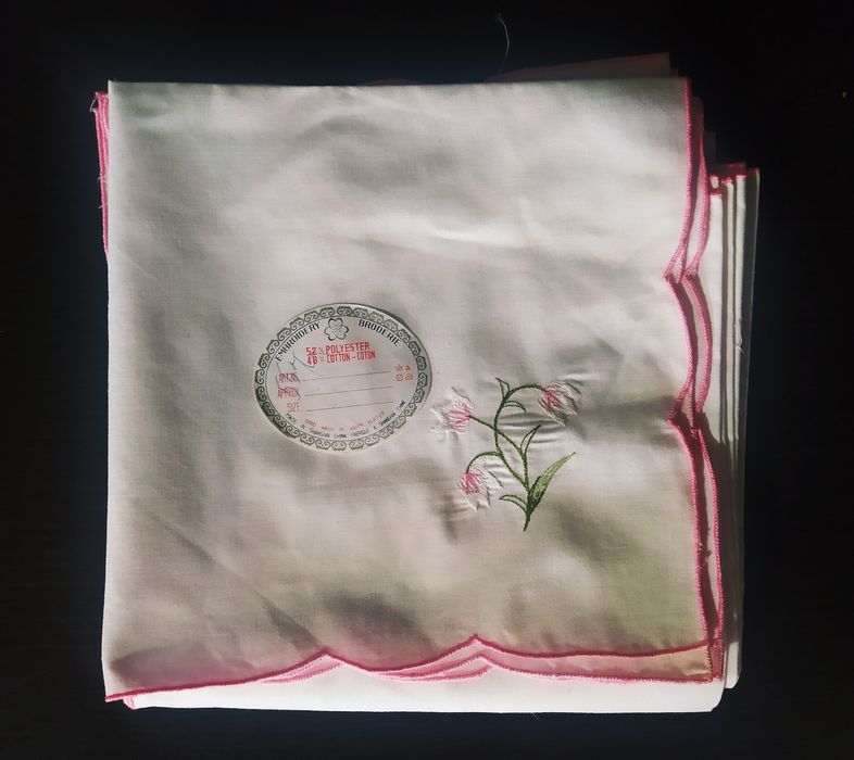 Набор скатерть и салфетки вышитые,Китай,СССР