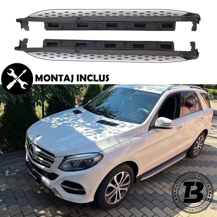 Praguri Aluminiu compatibile cu Mercedes ML GLE SUV W166 MONTAJ INCLUS