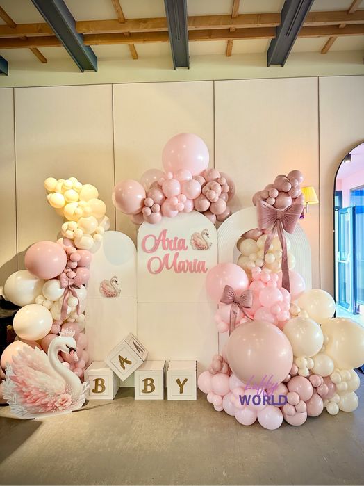 Aranjament arcada baloane / Photocorner Botez / Nunta / Majorat / Corp
