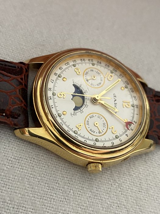 Ceas Barbatesc d’Alton triple calendar moonphase