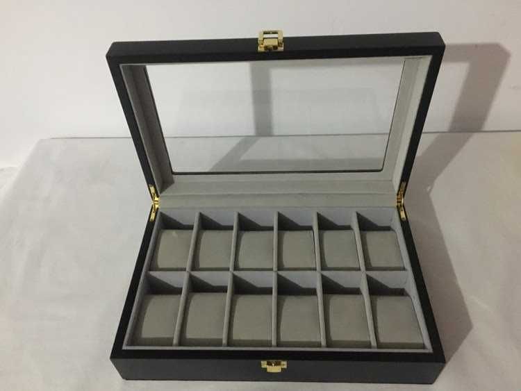 Cutie Caseta Depozitare Ceasuri Lemn pentru 6,10,12 și 20