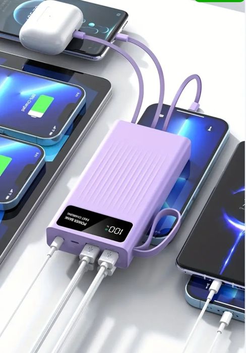 50000mAh- Baterie externa cu încărcare super rapidă,afișaj LED și lanternă