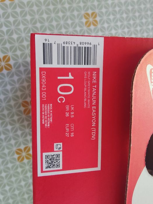 Детские кроссовки Nike, размер 10c