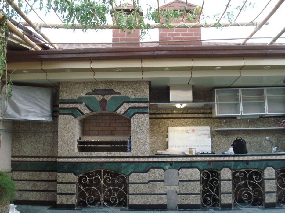 Строительство.ЛЕТНЯЯ КУХНЯ. Барбекю.. Очаг.