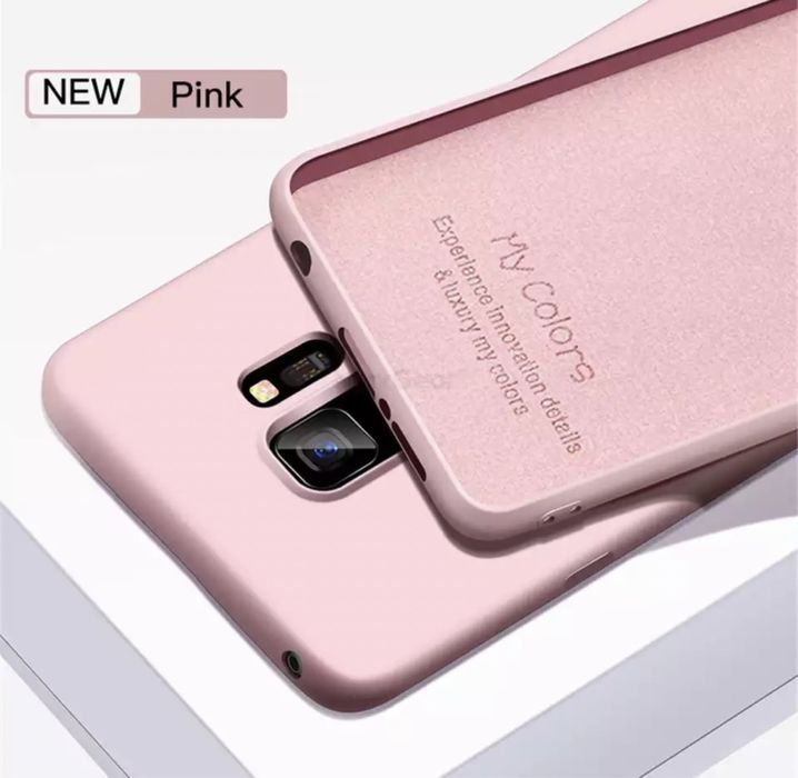 Husa Slim Din Silicon Interior Catifea Colorata Samsung S8 S9 S10 Plus