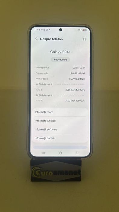 Telefon mobil Samsung Galaxy S24+, Dual SIM, 12GB RAM, 256GB, 5G -A-