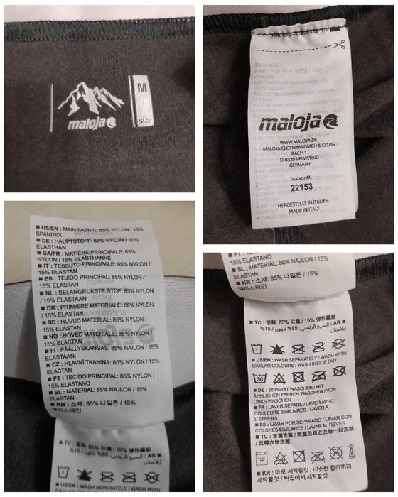 Pantaloni funcționali, termici Maloja, alergare, sport, măsura M