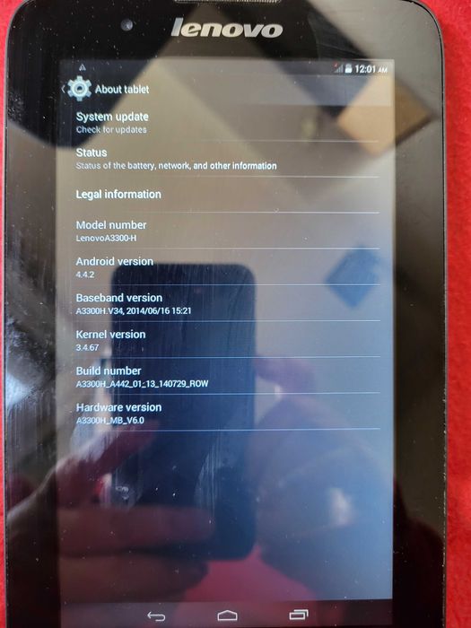Lenovo A3300-H черен, таблет