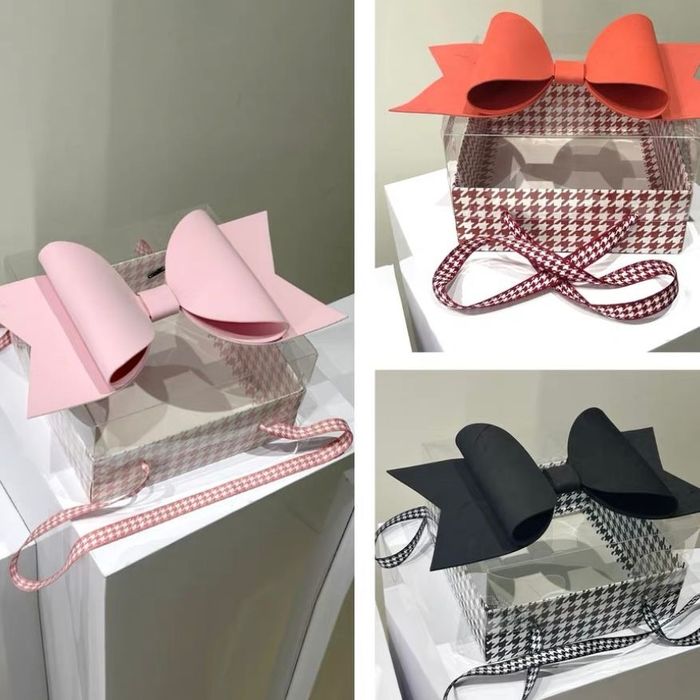 Коробка для клубники с Бантом