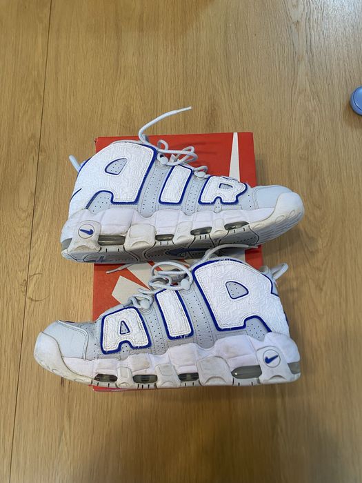 Nike Air More Uptempo Embossed White Royal Blue FD0669-100 №44.5