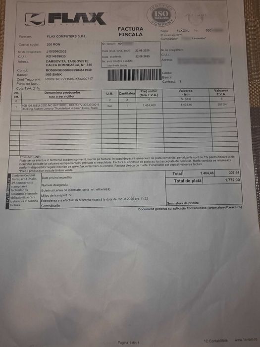 ThinkPad Universal Thunderbolt 4 Smart Dock (40B10135EU)