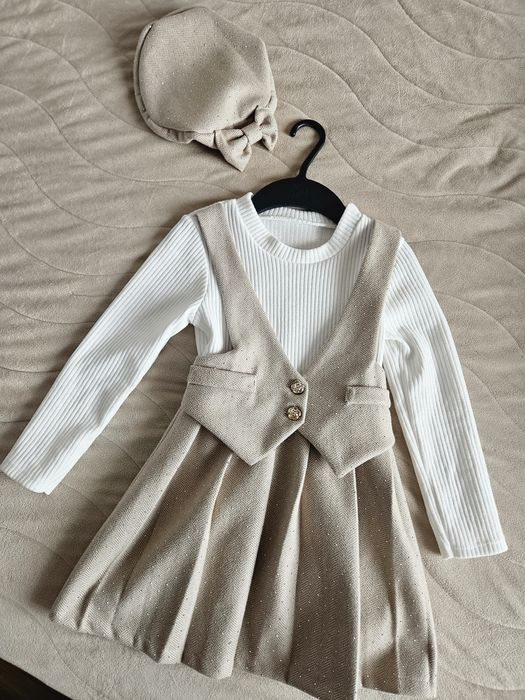 Детска рокличка с шапчица 116