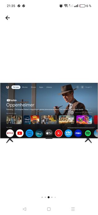 Televizor TCL QD-MiniLed 55C6K, 139 cm, Smart Google TV, 4K Ultra HD