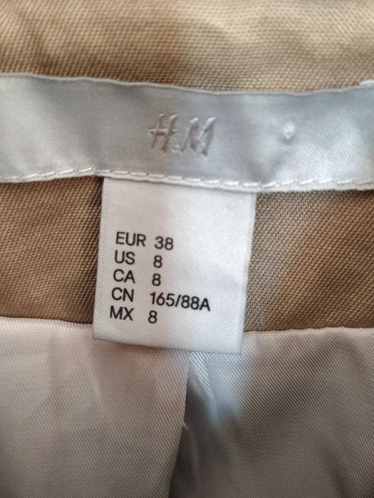 H&M  тренч в бежов цвят, шлифер размер S-M, 38