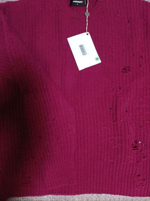 Dsquared2 пуловер Distressed crewneck