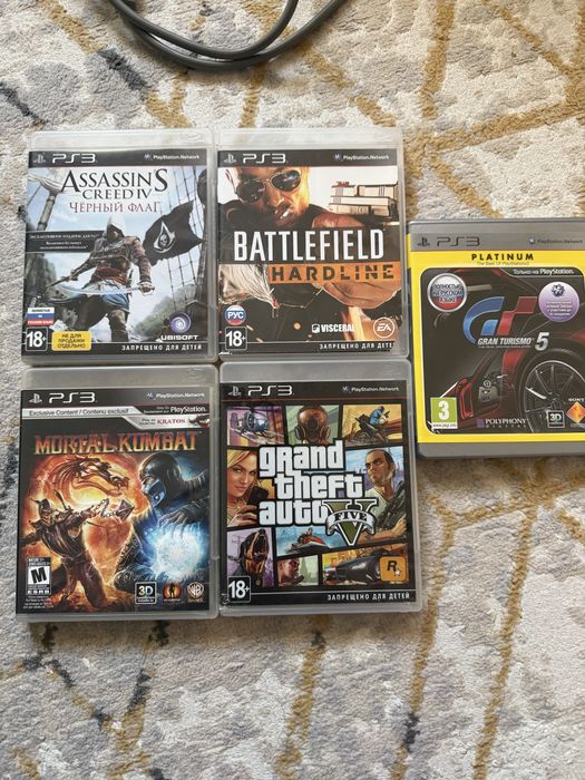 Диски PS 3 , новые диски игровые. 5 дисков