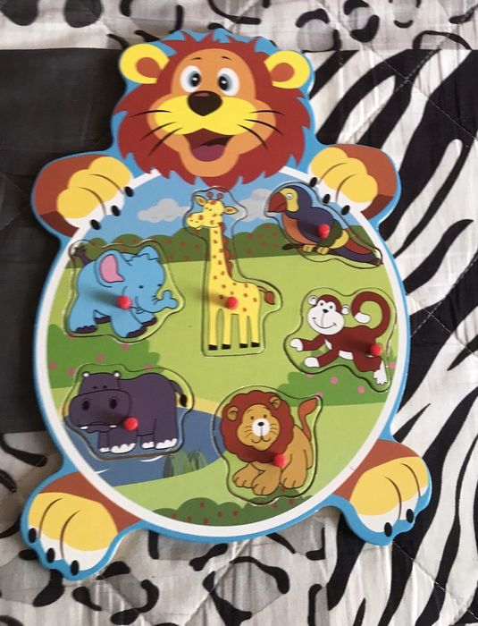 Set puzzle lemn pentru copii