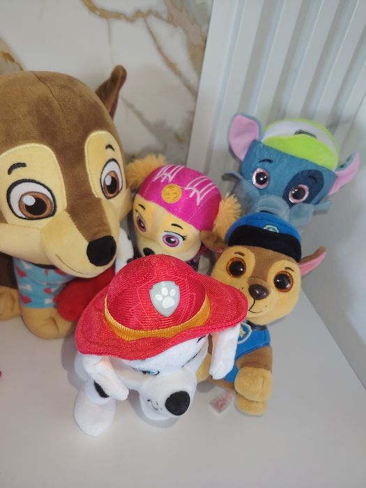 Lot 5  plusuri paw Patrol patrula din desene animate cățeluși
