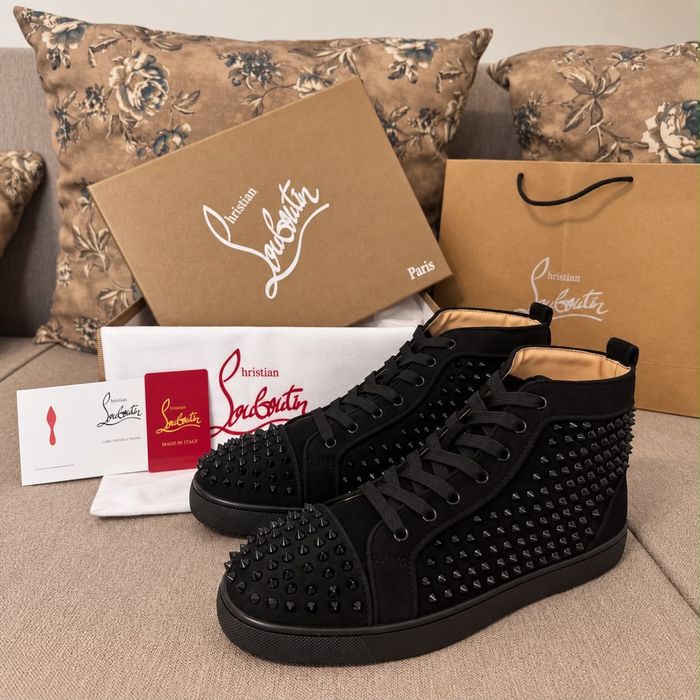 Adidasi Christian Louboutin High Spikes Black Edition