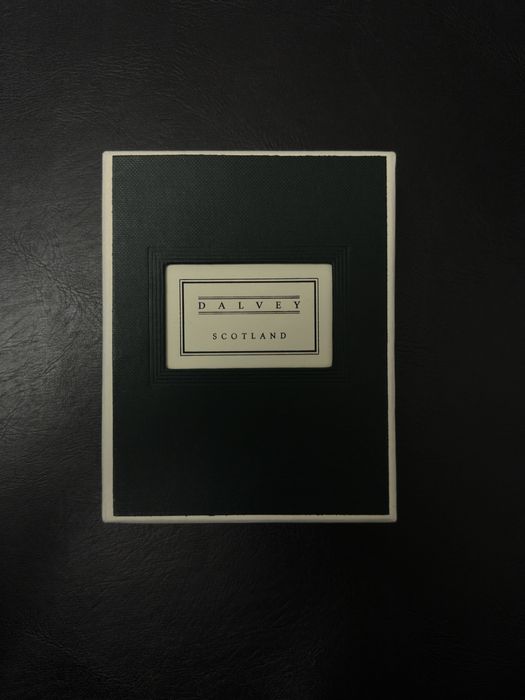 Dalvey Scotland X Leather Travel Clock Black Caviar