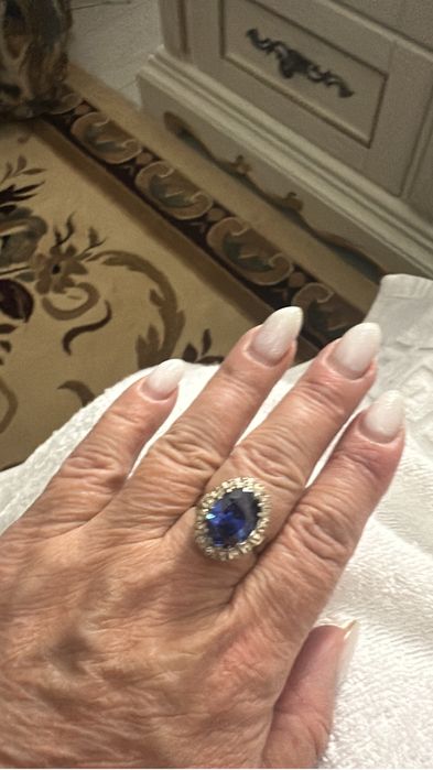 Набор сапфиром с бриллиагтами